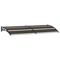 vidaXL Türvordach Schwarz 200×80 cm PC