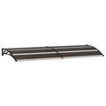 vidaXL Türvordach Schwarz 240×80 cm PC