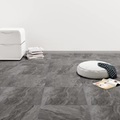 vidaXL PVC Laminat Dielen Selbstklebend 5,11 m² Schwarz mit Muster