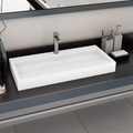 Diverse Hardware, Waschbecken 100 x 46 x 11 cm Mineralguss/Marmorguss Weiss