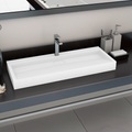 Diverse Hardware, Waschbecken 120 x 46 x 11 cm Mineralguss/Marmorguss Weiss