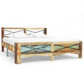 Bettgestell Recyceltes Massivholz 140 x 200 cm