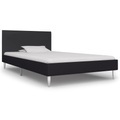 Diverse Hardware, Bettgestell Schwarz Stoff 90x200 cm