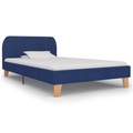 Diverse Hardware, Bettgestell Blau Stoff 90x200 cm