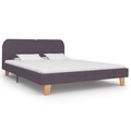 Diverse Hardware, Bettgestell Taupe Stoff 180x200 cm