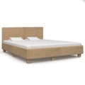 vidaXL Bettrahmen Handgewebt Echtes Rattan 180×200 cm