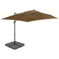vidaXL Sonnenschirm mit Schirmständer Taupe