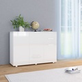 Sideboard Hochglanz-Weiss 107 x 35 x 76 cm