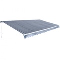 Diverse Hardware, Gelenkarmmarkise 600 cm Blau/Weiss