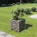 vidaXL Gabionen-Hochbeet Verzinkter Stahl 50×50×50 cm