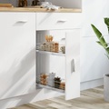vidaXL, vidaXL 2-stufiger Ausziehbarer Küchen-Drahtkorb Silbern 47x15x54,5 cm