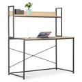 vidaXL Computertisch Schwarz und Eiche 120×60×138 cm