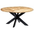 vidaXL Esstisch Rund 150×76 cm Mango Massivholz