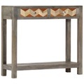 Konsolentisch Grau 86 x 30 x 76 cm Massivholz Mango