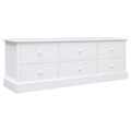 Diverse Hardware, TV-Schrank Weiss 115x30x40 cm Holz