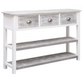 Sideboard Antik-Grau 115 x 30 x 76 cm Holz