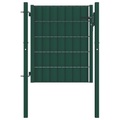 vidaXL, vidaXL Zauntor PVC und Stahl 100x81 cm Grün