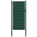 vidaXL, vidaXL Zauntor PVC und Stahl 100x124 cm Grün