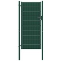 vidaXL, vidaXL Zauntor PVC und Stahl 100x204 cm Grün