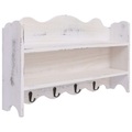 Wandgarderobe Weiss 50 x 10 x 30 cm Holz