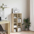 vidaXL Bücherregal/Sideboard Sonoma Eiche 66×30×130 cm Spanplatte