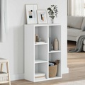 vidaXL Bücherregal/Sideboard Weiß 50x25x80 cm Spanplatte