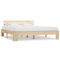vidaXL Bettgestell Massivholz Kiefer 160 × 200 cm