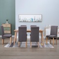 vidaXL, vidaXL Esszimmerstühle 6 Stk. Taupe Stoff