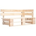 Garten-Paletten-Eckbank Holz