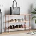 Schuhregal 3 Ebenen Massivholz