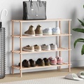 Schuhregal 4 Ebenen Massivholz