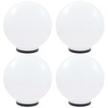 vidaXL LED-Gartenleuchten 4 Stk. Kugelförmig 40 cm PMMA
