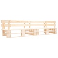 Diverse Hardware, Garten-Palettensofa 2-Sitzer Natur Holz