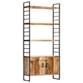 vidaXL Bücherregal 4 Ebenen 80x30x180 cm Raues Mangoholz
