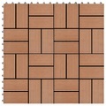 22 Stk. Terrassenfliesen 30 x 30 cm 2 qm WPC Braun