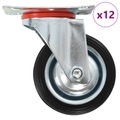 12 Stk. Lenkrollen 75 mm