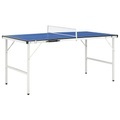 5-Fuss-Tischtennisplatte mit Netz 152 x 76 x 66 cm Blau