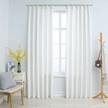 vidaXL Verdunkelungsvorhänge mit Haken 2 Stk. Grauweiß 140x225cm
