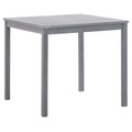 Diverse Hardware, Gartentisch Grau 80x80x74 cm Akazie Massivholz