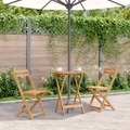 Klappbarer Gartentisch 60 x 75 cm Massivholz Akazie