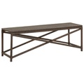 Diverse Hardware, Gartenbank 120 cm Poly Rattan Braun