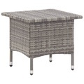 Teetisch Grau 50 x 50 x 47 cm Poly Rattan