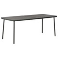 Gartentisch Dunkelgrau 180x83x72 cm Stahl