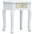 Nachttisch Weiss 40 x 30 x 50,5 cm Holz
