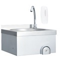 Gastro-Handwaschbecken mit Wasserhahn Edelstahl