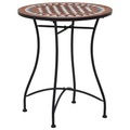 Mosaik-Bistrotisch Braun 60 cm Keramik