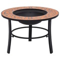 Diverse Hardware, Mosaik-Feuerstelle Terrakotta 68 cm Keramik