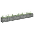 vidaXL Gabionen-Hochbeet Verzinkter Stahl 270 x 30 x 30 cm
