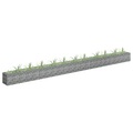 vidaXL Gabionen-Hochbeet Verzinkter Stahl 450×30×30 cm