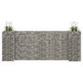 vidaXL H-förmiger Gabionen-Pflanzkorb Stahldraht 260x40x100 cm